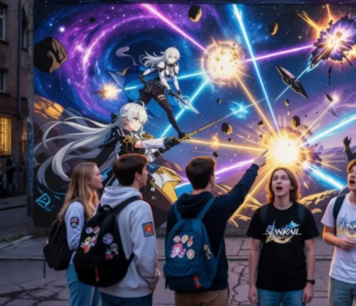 Fanoušci anime atmosféry a vizuálu vesmírné hry