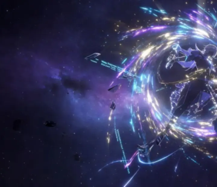 Animace Warp systému při získávání nové postavy v Honkai: Star Rail